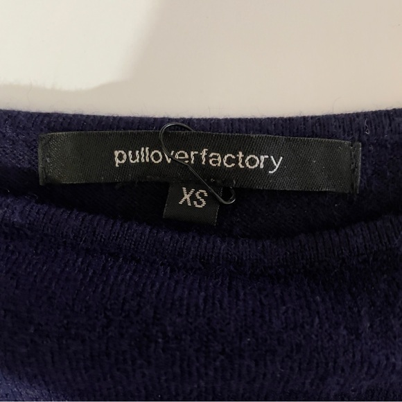 Pullover Factory Navy Sweater Dress Size: Extra Small - Picture 11 of 16